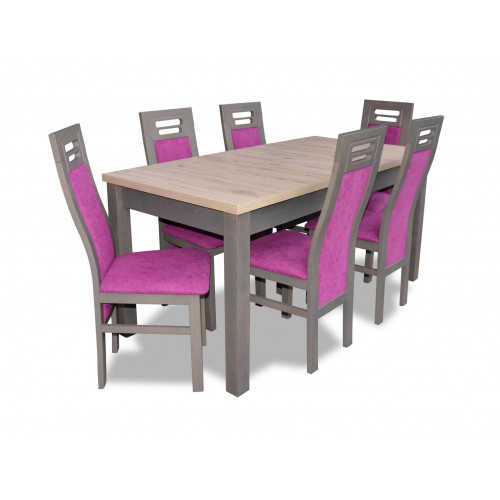 Esstisch Tisch Holz Esszimmer Garnitur 6x Stuhl Set Stühle Moderne Möbel Gruppen Esstisch Tisch Holz Esszimmer Garnitur 6x Stuhl Set Stühle Moderne Möbel Gruppen von Xl Moebel