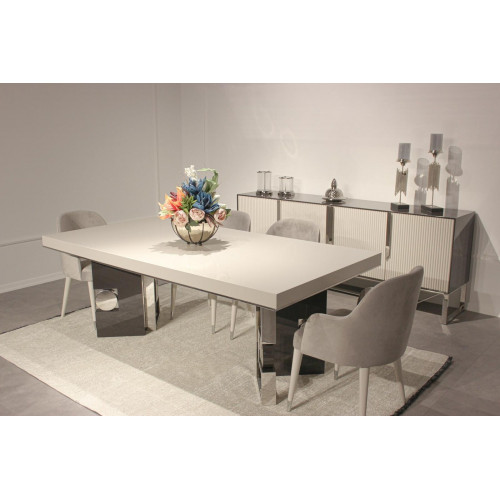 Esszimmer Design Set 6 tlg Design Esstisch mit 4х Stühle Modern Sideboard von Xl Moebel