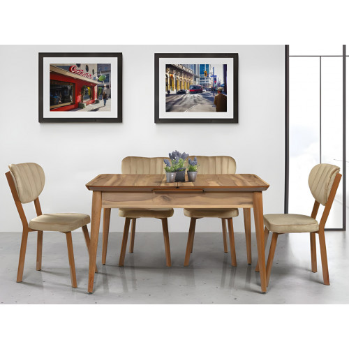 Esszimmer Designer Möbel Hellbrauner Ausziehbarer Esstisch Holz Tische Esszimmer Designer Möbel Hellbrauner Ausziehbarer Esstisch Holz Tische von Xl Moebel