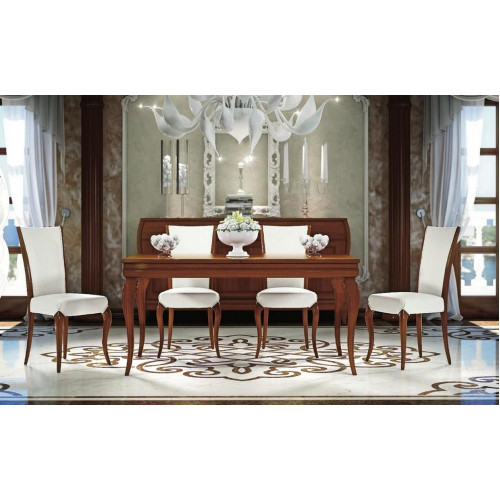 Esszimmer Esstisch Stuhl Ausziehbar Tisch Tische Gruppe Holz Design Set 5tlg. von Xl Moebel