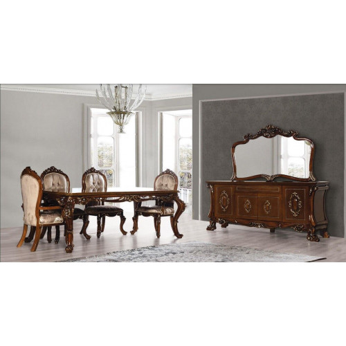 Esszimmer Esstisch Stuhl Kommode Spiegel Gruppe Garnitur Holz Tisch Set 7tlg. Esszimmer Esstisch Stuhl Kommode Spiegel Gruppe Garnitur Holz Tisch Set 7tlg. von Xl Moebel