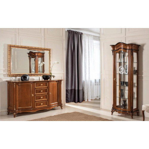 Esszimmer Garnitur Vitrine Schrank Kommode Spiegel Anrichte Italien Möbel 3tlg Esszimmer Garnitur Vitrine Schrank Kommode Spiegel Anrichte Italien Möbel 3tlg von Xl Moebel