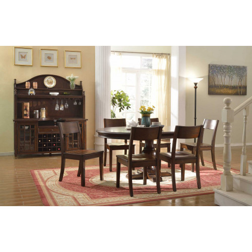 Esszimmer Set 9 tlg.Rund Esstisch 6x Stühle Anrichte Ess Gruppe Holz Tisch Neu Esszimmer Set 9 tlg.Rund Esstisch 6x Stühle Anrichte Ess Gruppe Holz Tisch Neu von Xl Moebel