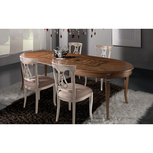 Esszimmer Set Essgruppe Klassischer Echt Holz 4tlg Set Stuhl Garnitur 4x Stühle von Xl Moebel