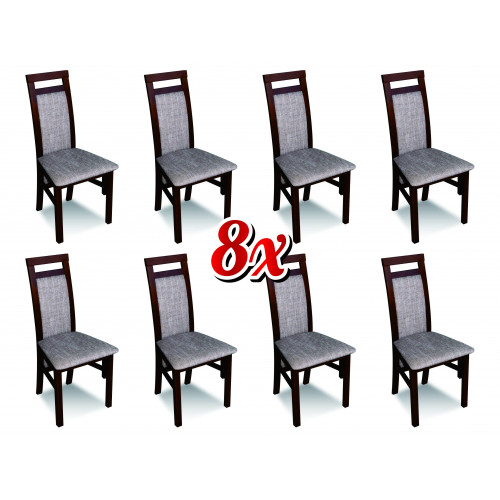 Esszimmer Stühle Textil Gruppe Garnitur Holz Set 8x Stuhl Set Sessel Garnitur Esszimmer Stühle Textil Gruppe Garnitur Holz Set 8x Stuhl Set Sessel Garnitur von Xl Moebel