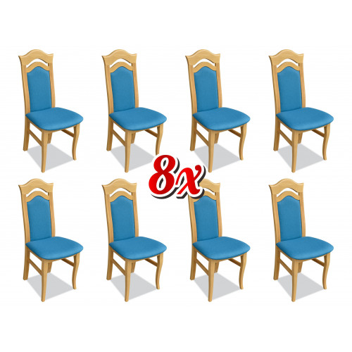 Esszimmer Stuhl Massiv Holz Restaurant Stühle 8x Set Sessel Polster Lehnstühle Esszimmer Stuhl Massiv Holz Restaurant Stühle 8x Set Sessel Polster Lehnstühle von Xl Moebel