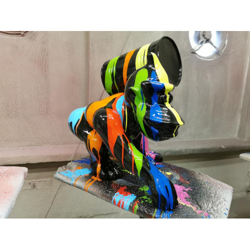 Figuren Gorilla Figur Statue Statuen Dekoration Deko Gartenfigur Skulpturen Neu von Xl Moebel