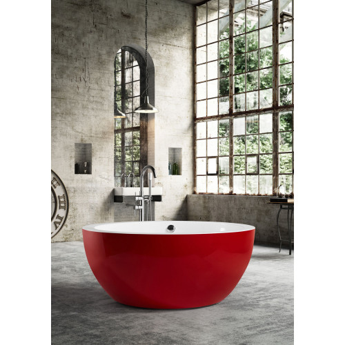 Freistehende Badewanne Wanne Standbadewanne Runder Rot Modern Bad Freistehende Badewanne Wanne Standbadewanne Runder Rot Modern Bad von Xl Moebel