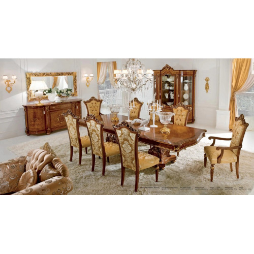 Garnitur Esszimmer Esstisch Stuhl Vitrine Kommode Spiegel Set 12tlg von Xl Moebel