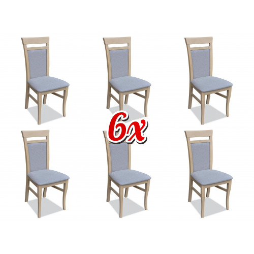 Garnitur Komplett Gruppe Wohnzimmer 6x Stück Grau Esszimmer Stuhl Set Stühle Neu von Xl Moebel