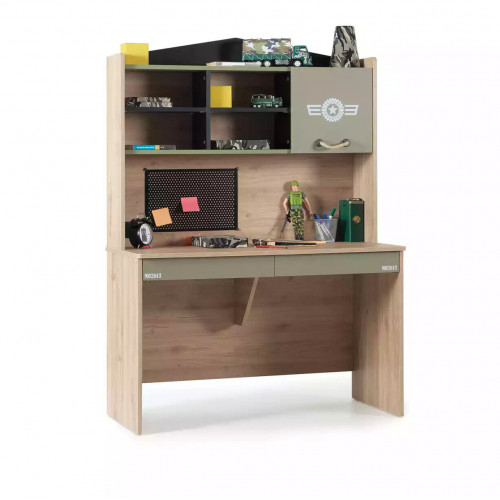Garnitur Schreibtisch Set Holz Tisch Bücherregal Grün Kinderzimmer Garnitur Schreibtisch Set Holz Tisch Bücherregal Grün Kinderzimmer von Xl Moebel
