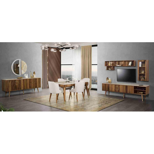 Garnitur Set Modern Tisch 6x Stühle Stuhl Komplette Essgarnitur 7tlg. Esszimmer Garnitur Set Modern Tisch 6x Stühle Stuhl Komplette Essgarnitur 7tlg. Esszimmer von Xl Moebel
