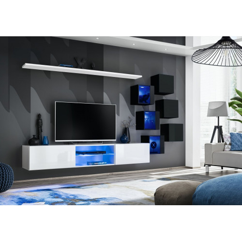 Garnitur Set Wohnwand 6x Wandschrank Wand Regale Sideboard Holzmöbel Neu von Xl Moebel