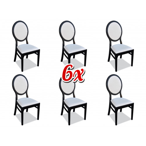 Garnitur Stühle Polster Lehn Design Holz Gruppe Neu Ess Zimmer 6x Stuhl Set Sitz von Xl Moebel