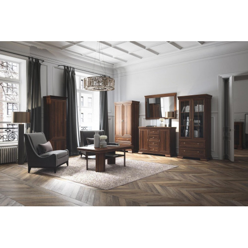 Garnitur Vitrine Kommode 4tlg. Holz Möbel Regal Wohnzimmer Wohnwand Set Gruppe von Xl Moebel