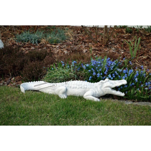Garten Dekoration Krokodil Terrasse Stein Figuren Figur Statue von Xl Moebel
