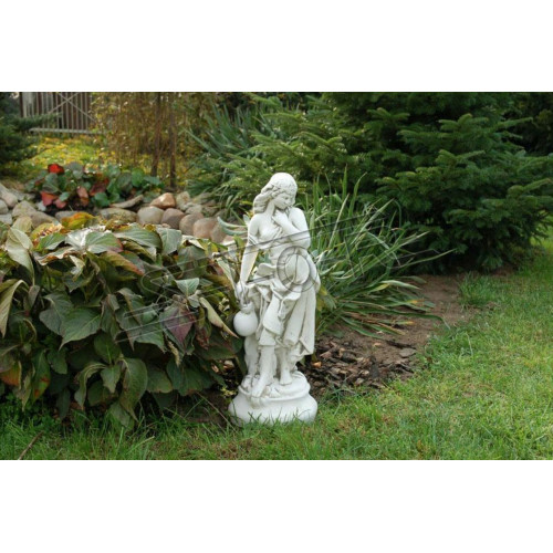 Gartenfigur "Frau Fontaine" 66cm Teichfigur Menschen Steinguss von Xl Moebel