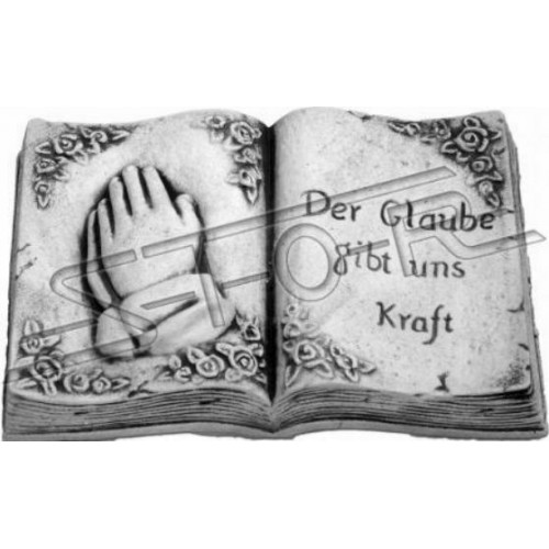 Grab Text Der Glaube gibt uns Kraft Grabschmuck Stein Dekoration von Xl Moebel