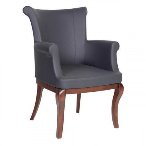 Grauer Designer Stuhl Lehnsstuhl Polsterstühle Luxus Esszimmer Sessel Grauer Designer Stuhl Lehnsstuhl Polsterstühle Luxus Esszimmer Sessel von Xl Moebel