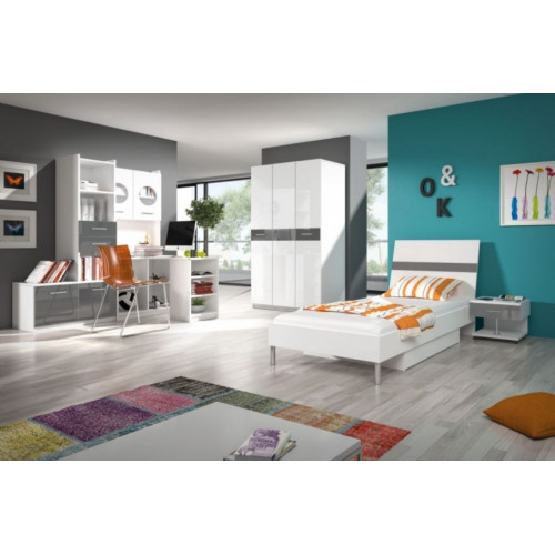 Graues Kinderzimmer Komplett Einzelbett Kleiderschrank Kommode 5tlg Jugendzimmer Graues Kinderzimmer Komplett Einzelbett Kleiderschrank Kommode 5tlg Jugendzimmer von Xl Moebel