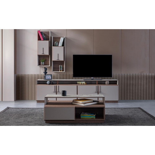 Gruppe Wohnzimmer TV Ständer Wandschränke Lowboard Grau Sofatisch 3tlg Gruppe Wohnzimmer TV Ständer Wandschränke Lowboard Grau Sofatisch 3tlg von Xl Moebel