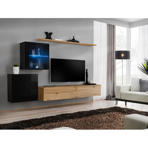 Hochglanz Wandschrank Wohnwand Designer Luxus Garnitur Wand Regal Möbel Hochglanz Wandschrank Wohnwand Designer Luxus Garnitur Wand Regal Möbel von Xl Moebel