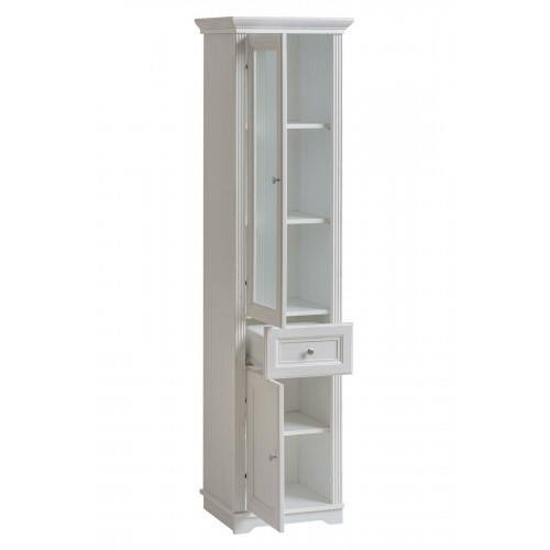 Hochschrank Badmöbel Unterschrank Hochschrank weiß Badschrank von Xl Moebel