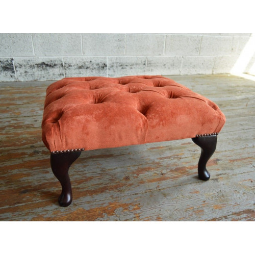 Hocker Sessel Fernseh Design Polster Fußhocker Chesterfield Textil Neu - 368 von Xl Moebel