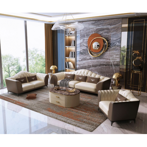 Italienische Sofagarnitur Leder Sitz Polster Couch 3+2+1 Gruppe Garnituren Italienische Sofagarnitur Leder Sitz Polster Couch 3+2+1 Gruppe Garnituren von Xl Moebel