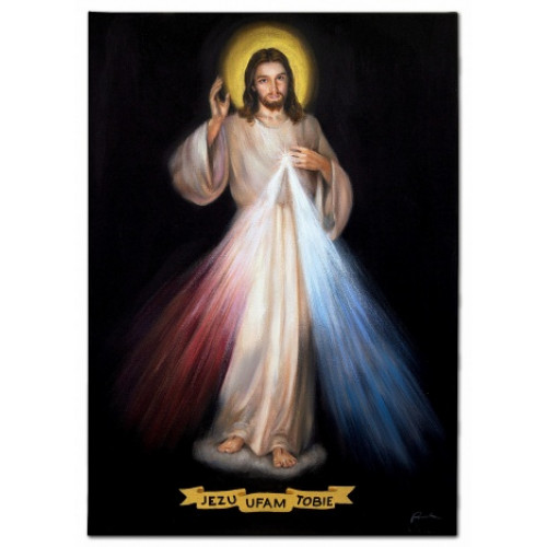 Jesus der Barmherzige Handarbeit Ölbilder Gemälde Leinwand Ölbild G111861 von Xl Moebel