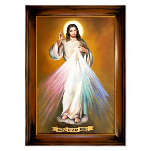 Jesus der Barmherzige Handarbeit Ölbilder Gemälde Leinwand Ölbild G119963 von Xl Moebel