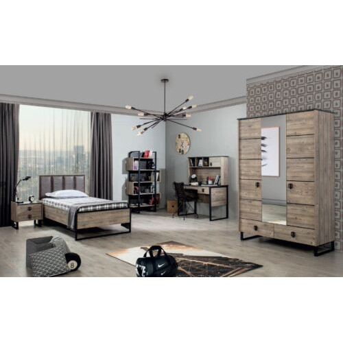 Jugendzimmer Loft Kinderzimmer Set Nachttisch Bücherregal Schreibtisch Schrank Jugendzimmer Loft Kinderzimmer Set Nachttisch Bücherregal Schreibtisch Schrank von Xl Moebel