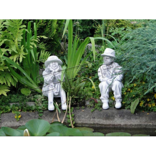 Junge Sitzende Figur Dekorative Statue Figuren Skulptur Statuen Garten Junge Sitzende Figur Dekorative Statue Figuren Skulptur Statuen Garten von Xl Moebel