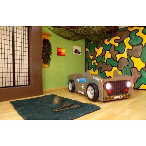 Kinderbett Jugendbett Bett Betten Jeep Auto Fahrzeug BETT + MATRATZE Neu von Xl Moebel
