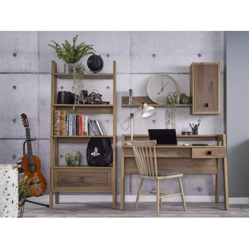 Kinderschreibtisch Schreibtisch Bücherregal Holz Braun Set 3tlg Regal von Xl Moebel
