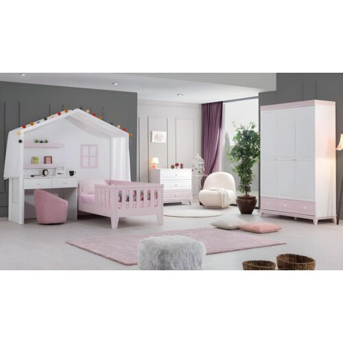 Kinderzimmer Garnitur Modern Kinderbett mit Schreibtisch Kommode Kleiderschrank Kinderzimmer Garnitur Modern Kinderbett mit Schreibtisch Kommode Kleiderschrank von Xl Moebel