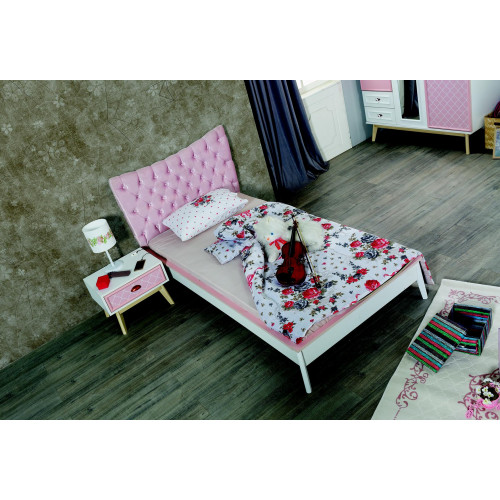 Kinderzimmer Luxus Bett Nachttisch Rosa Set Möbel Design 2tlg. Konsole Kinderzimmer Luxus Bett Nachttisch Rosa Set Möbel Design 2tlg. Konsole von Xl Moebel