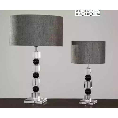 Klassische Nachttischlampe grau Tischlampe luxuriöse Tischlampe Lampe von Xl Moebel