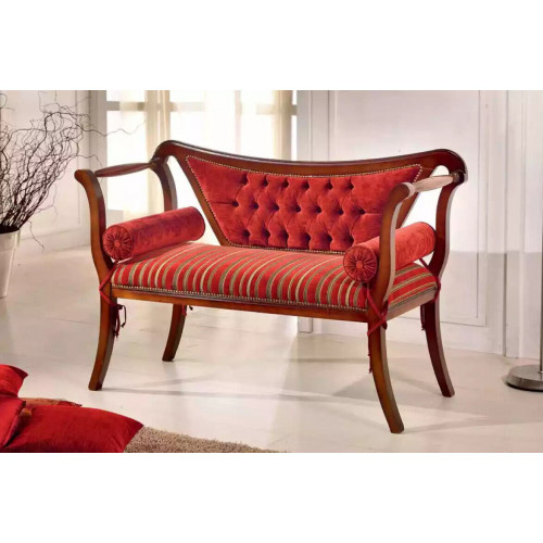 Klassische Sitzbank Design Wohnzimmer Sitzhocker Sitzmöbel 128x51x84 von Xl Moebel
