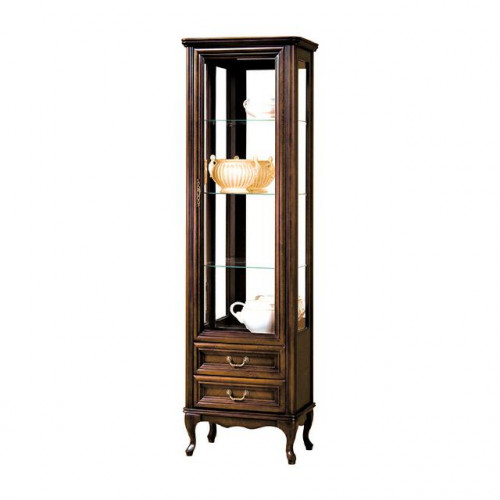 Klassische Vitrine Schrank Italienische Möbel Vitrinenschrank Vitrinen Neu W-1/2 von Xl Moebel