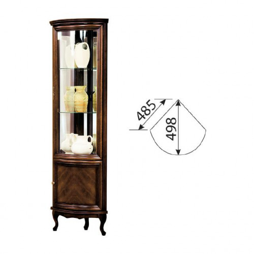 Klassische Vitrine Schrank Italienische Möbel Vitrinenschrank Vitrinen Neu W-WN von Xl Moebel