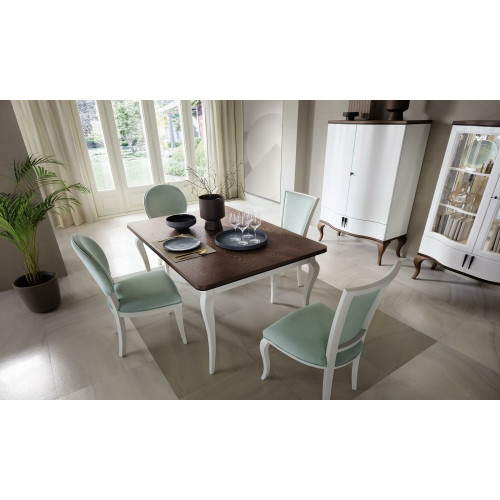 Klassischer Esstisch Garnitur Tisch Holz Esszimmer 4x Stuhl Stühle Set Klassischer Esstisch Garnitur Tisch Holz Esszimmer 4x Stuhl Stühle Set von Xl Moebel