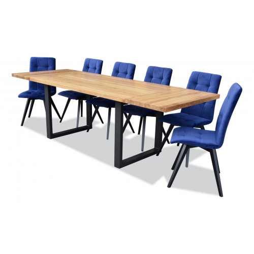 Klassischer Garnitur Esstisch Tisch Holz Esszimmer 6x Stuhl Set Stühle 7 tlg.Set von Xl Moebel
