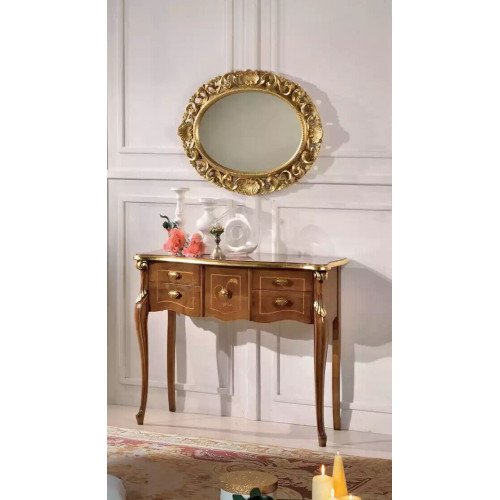 Klassischer Konsolentisch Brauner Holztisch Wohnzimmer Designer Möbel Klassischer Konsolentisch Brauner Holztisch Wohnzimmer Designer Möbel von Xl Moebel
