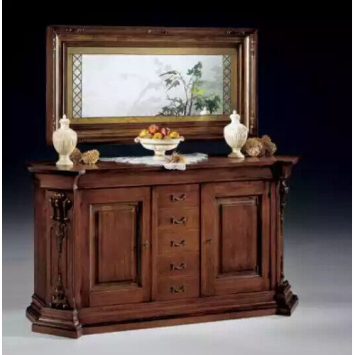 Klassisches Braunes Massivholz Anrichte Spiegel Kommode Schränke Neu Klassisches Braunes Massivholz Anrichte Spiegel Kommode Schränke Neu von Xl Moebel