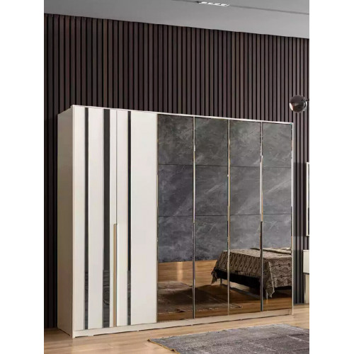 Kleiderschrank Luxus Schlafzimmer Holz Schrank Glasschrank Möbel Design von Xl Moebel