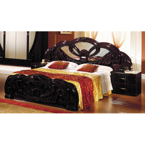 Königliches Design Bett 2x Nachttische Schlafzimmer Garnitur 3tlg. Set Holz Neu von Xl Moebel