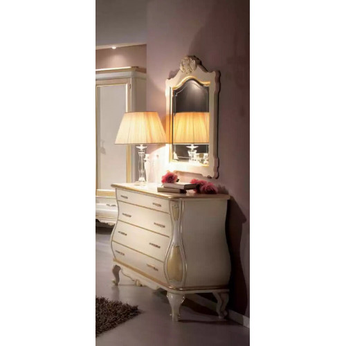 Kommode Luxus Spiegel Klassisch Weiß Schlafzimmer Möbel Schränke Kommoden von Xl Moebel