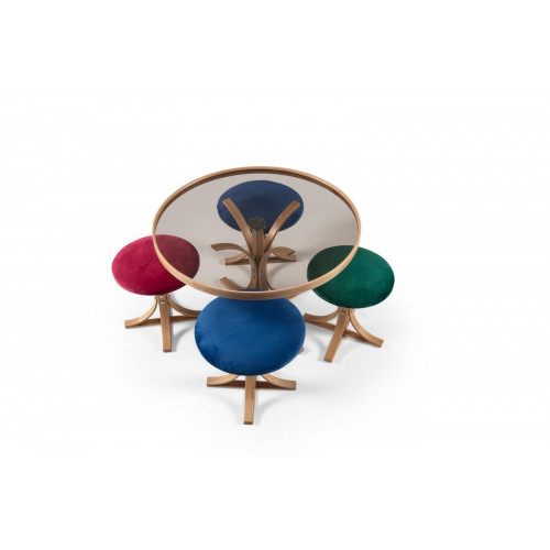 Komplett Couchtisch 4x Hocker Luxus Möbel Designer Einrichtung Kaffee Tisch Komplett Couchtisch 4x Hocker Luxus Möbel Designer Einrichtung Kaffee Tisch von Xl Moebel