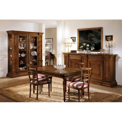 Komplett Esstisch 4 Stühle Esszimmer Set Ess Gruppe Holz Set Vitrine Kommode Komplett Esstisch 4 Stühle Esszimmer Set Ess Gruppe Holz Set Vitrine Kommode von Xl Moebel